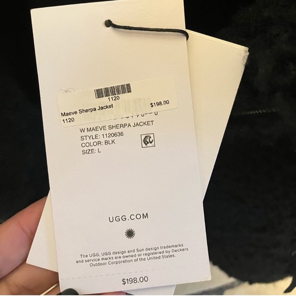 ✨NWT! Ugg Maeve Sherpa Jacket - Style 1120636 - Picture 5 of 13